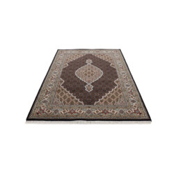 Hand Knotted Wool Black/Grey Rug