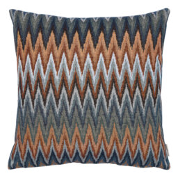 Zigzag Woven Cushion with Fibre Filler