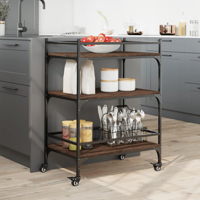 Newfolden Metal Bar Cart