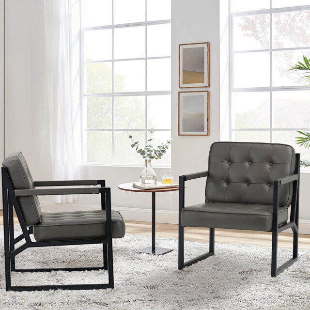 Geraldina Faux Leather Armchair