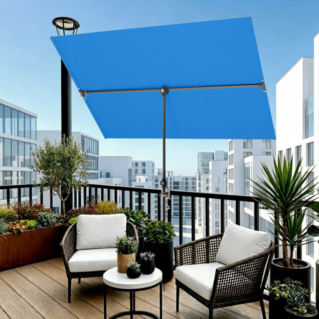 130x180cm Swivel Screen Parasol With Aluminium Frame And Carry Bag