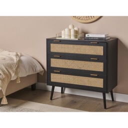 Aleaha Wicker 80 cm W Chest of 3 Drawers