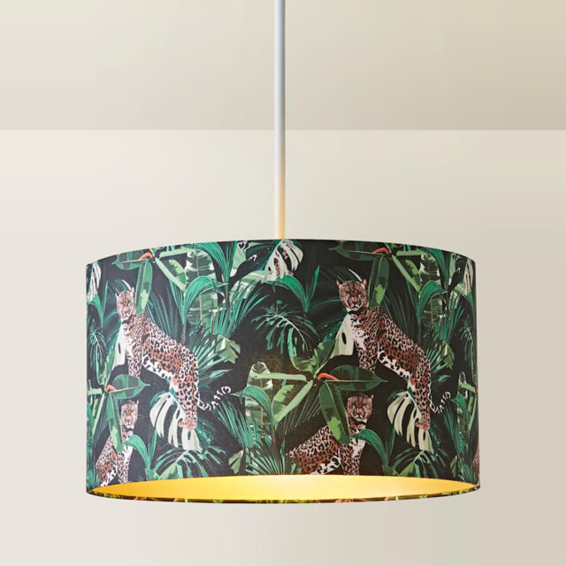 Alyssa 20cm H Linen Blend Drum Lamp Shade ( Slip-On ) Green