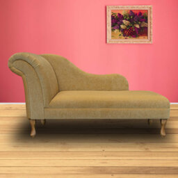 Emerald Green Velvet Large Chaise Longue