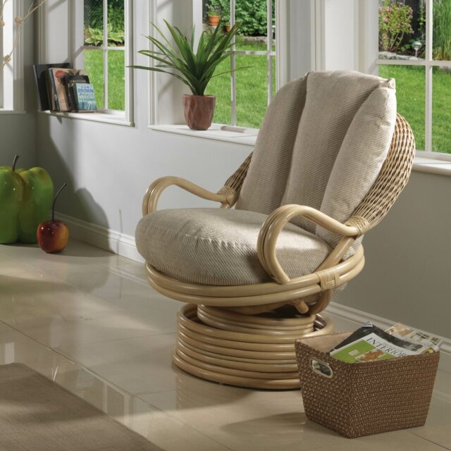 Ekawade Upholstered Swivel Armchair