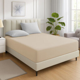200 Thread Count Microfiber Deep Fitted Bed Sheet – 25cm Pocket
