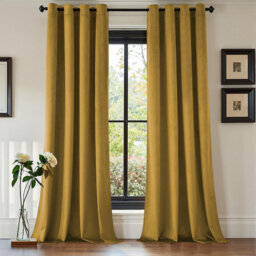 Luxury Crushed Velvet Eyelet sheer Curtain