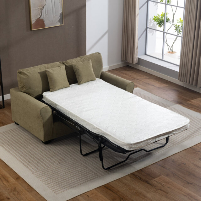 2 Seater Linen Blend Sofa Bed