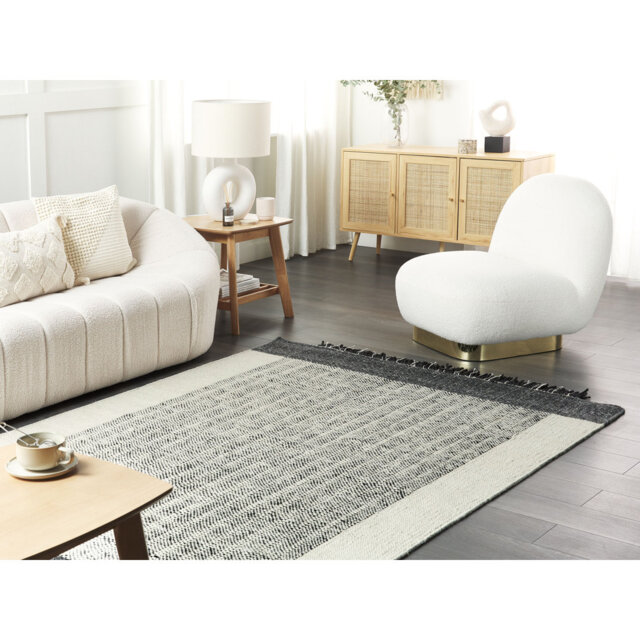 Mirano Striped Wool Hand Woven Indoor / Outdoor Area Rug