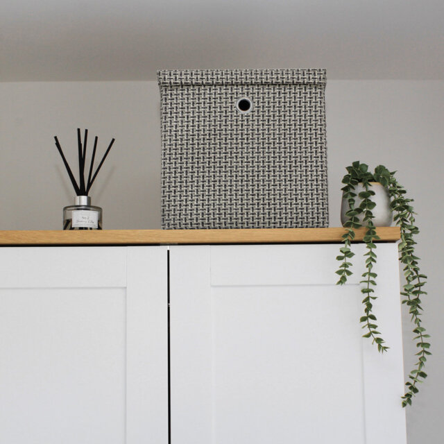 JVL Fabric Decorative Basket
