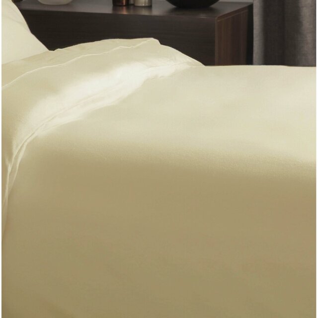 Plain Dye Brushed Cotton Flannelette Solid Colour Duvet Cover
