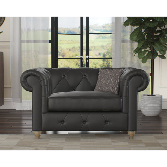 Melrose Leather Chair And A Half