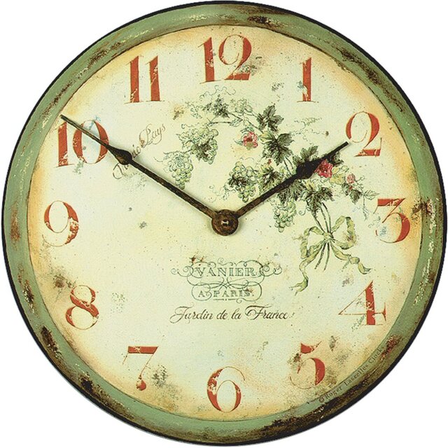 French Vineyard Wall Clock - 36cm