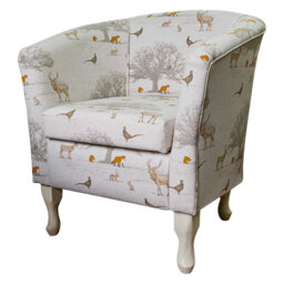76cm Wide Tufted Tub Chair