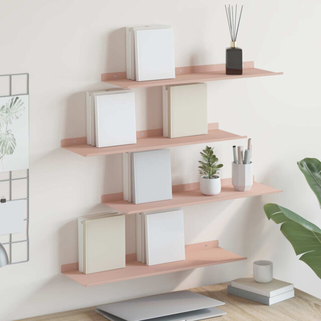 Floating Shelf Wall-Mounted Steel Home Storage Shelving Modern Shelves