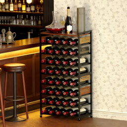 Etagere Wine Bottle Rack Brown