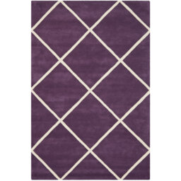 Vega Handmade Tufted Wool Purple Rug