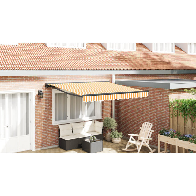 Brayden Studio Fabric Cover Retractable Door / Window Awning