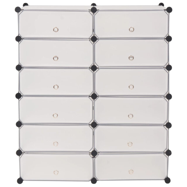 12 Pair Flip Down Shoe Storage