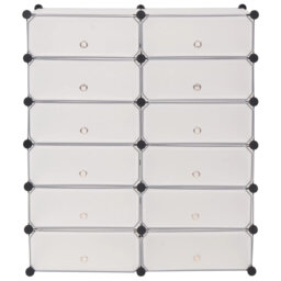 12 Pair Flip Down Shoe Storage