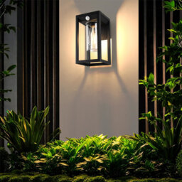 Matte Black 27cm H Outdoor Sconce