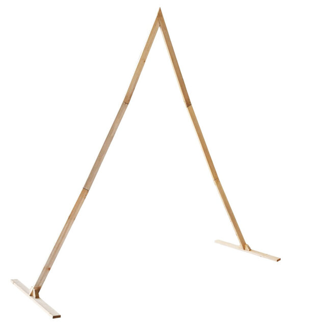 Vidaxl Wedding Arch Light Brown Solid Pine Wood Modern Garden Decor Outdoor
