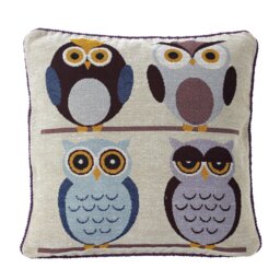 Radlee Tapestry Owls Scatter Cushion Cover With Filler Pad