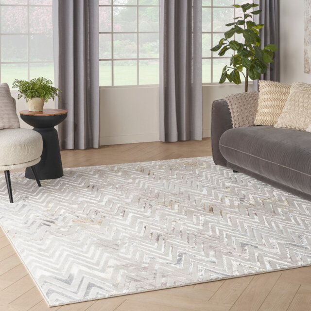 Multi Abstract 10Mm Thick Modern Easy To Clean Rug For Bedroom, Living Room, Dining Room
