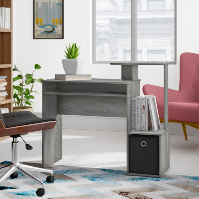 Bettyann Multipurpose Home Office Computer Writing Desk w/ Storage Bin