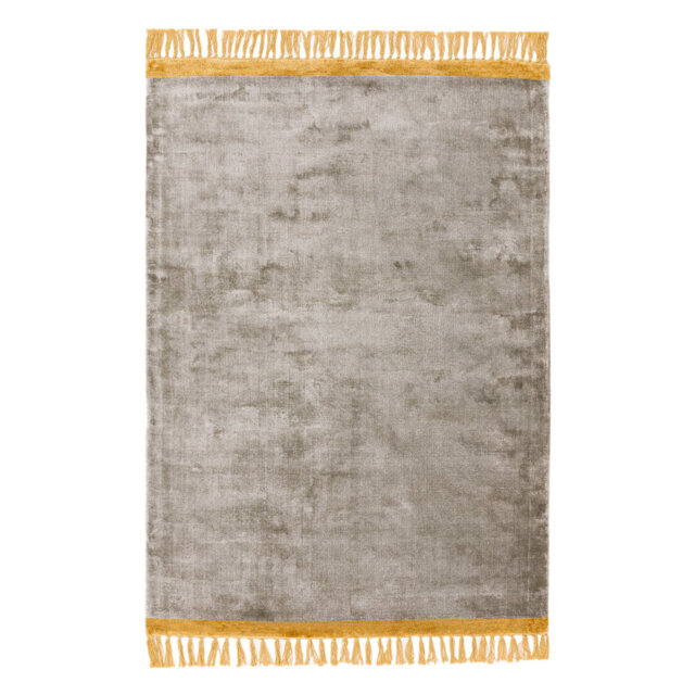 Allred Handmade Flatweave Silver/Mustard Rug