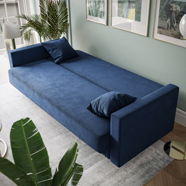Semma 3 Seater Velvet Sofa Bed