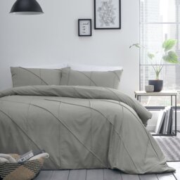 Abana Polyester Solid Colour Duvet Cover Set with Pillowcases Included