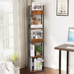 Bernitta 147cm H x 30cm W Metal Standard Bookcase