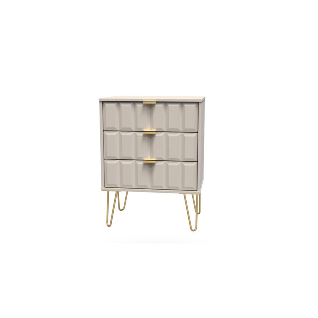 Fully Assembled Alazne 3 - Drawer Chest of Drawers