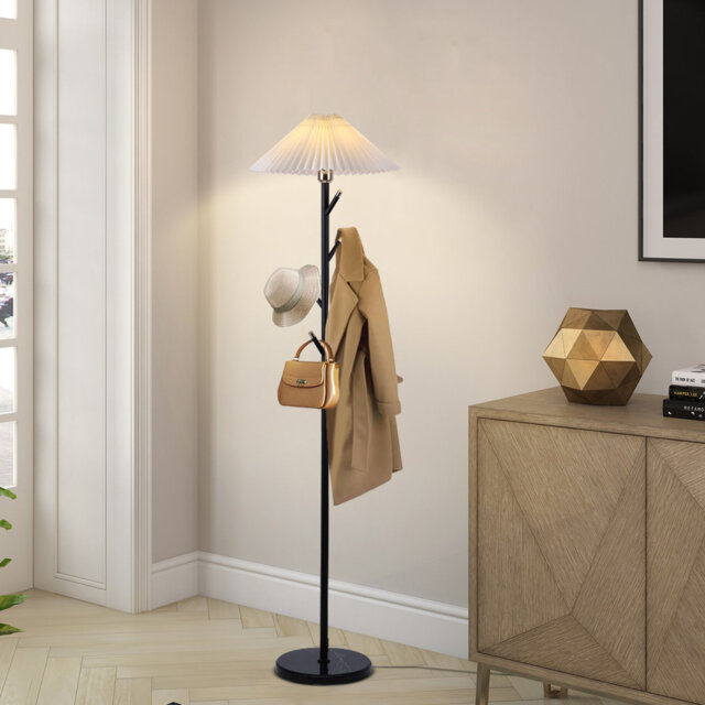 Widney 160.5cm Black Traditional Floor Lamp with Bulb Included