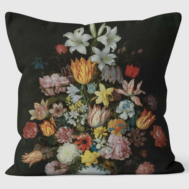 A Still Life of Flowers - Bosschaert - National Gallery Cushion