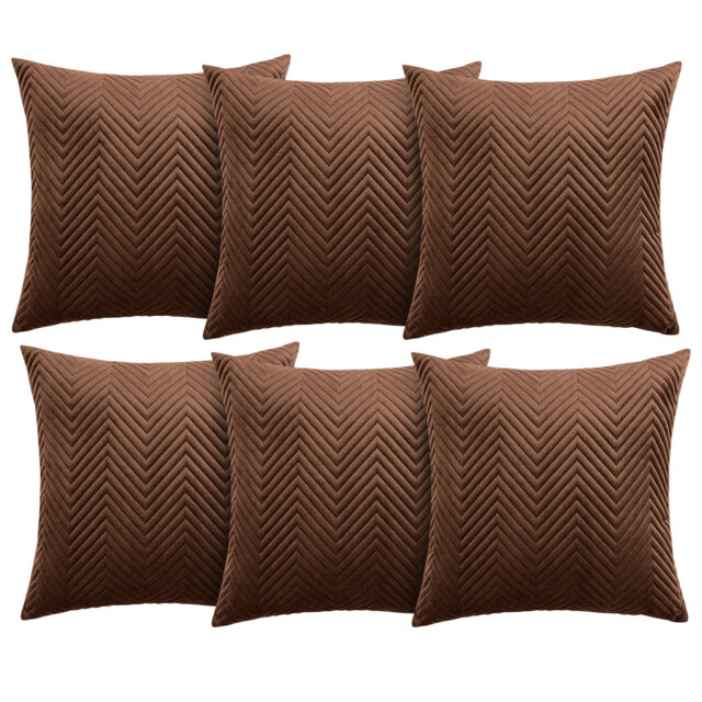 Aspire Homeware Embossed Square Velvet Cushion Cover