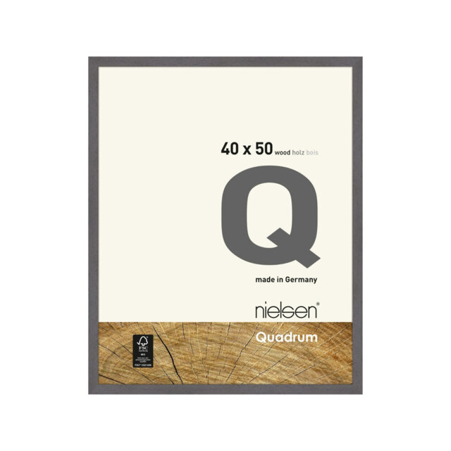nielsen Quadrum Wooden Picture Frame With Glass Front