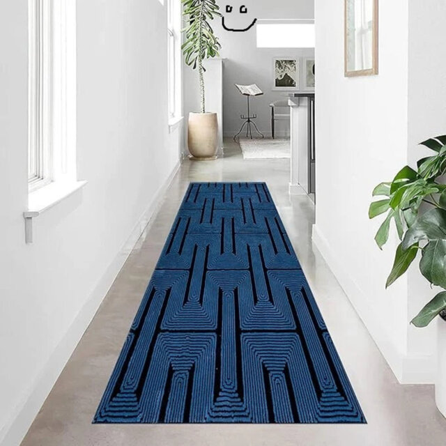 New Stylish Geometric Area Rug Abstract Textured Carpet For Living Room Bedroom Special Size Long Hallway Floor Mats Small Door Mats