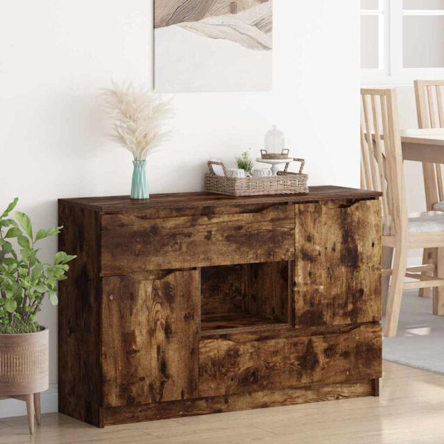 Sideboard Concrete Grey 100 X 30 X 65.6 Engineered Wood