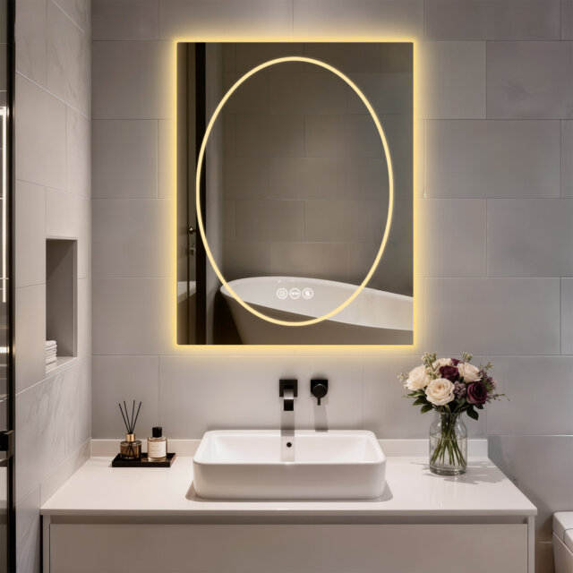 Debroh Wall LED Bathroom Mirror Backlit