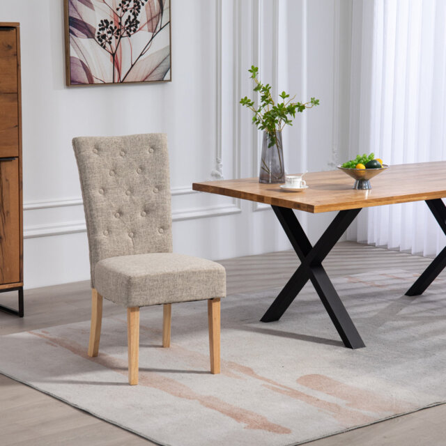 Ainaro 47cm H Fabric Upholstered Wing Back Parsons Chair