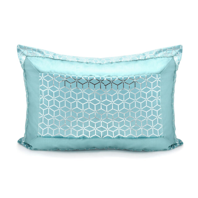 Rangely Luxury Metallic Geometric Foil Pattern Pillowsham