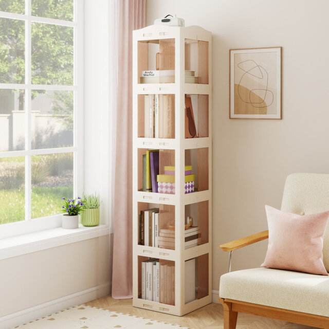 36cm W Plastic Book Cart Bookcase