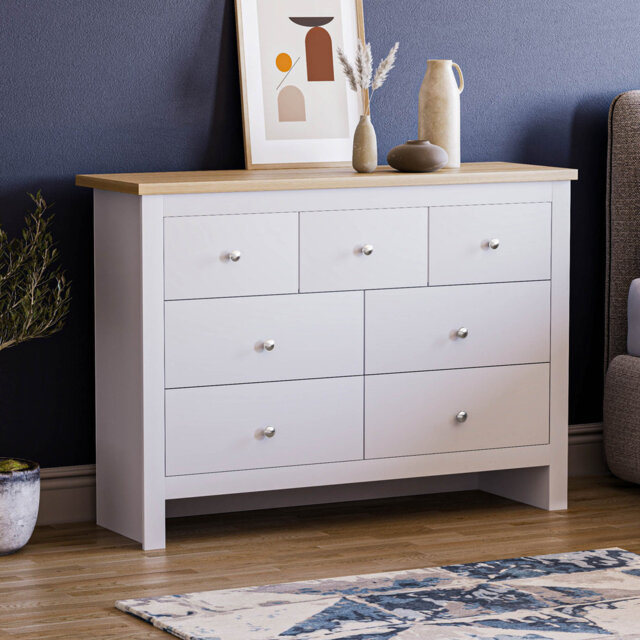 Morley 111.5cm W 7 - Drawer Chest of Drawers