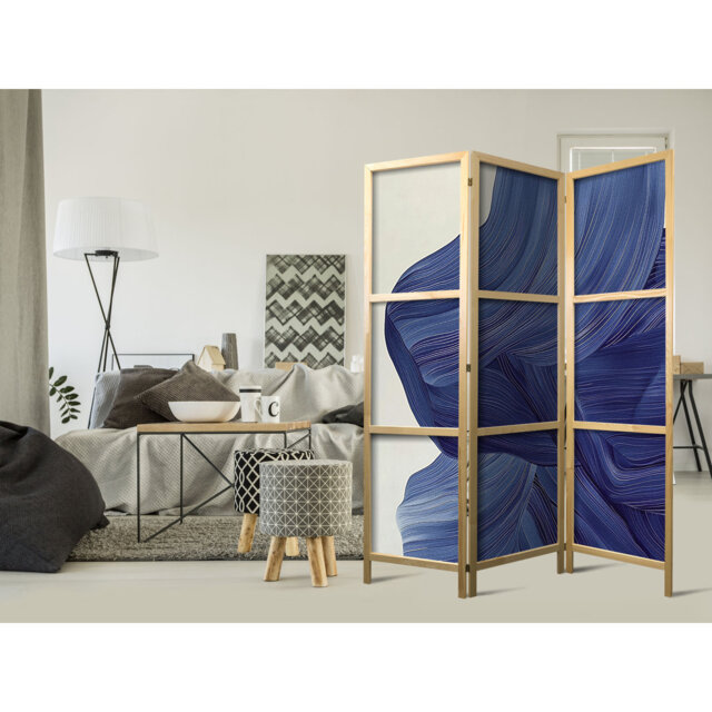 171cm H Solid Wood Folding Room Divider