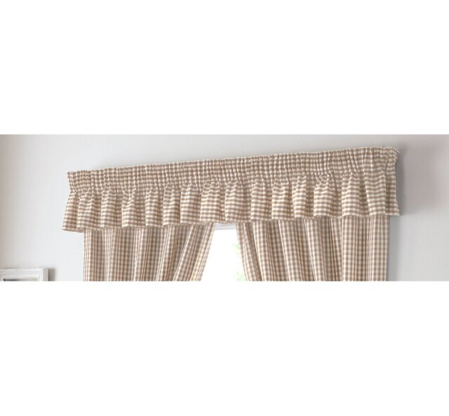 Rosas Gingham Curtain Pelmet