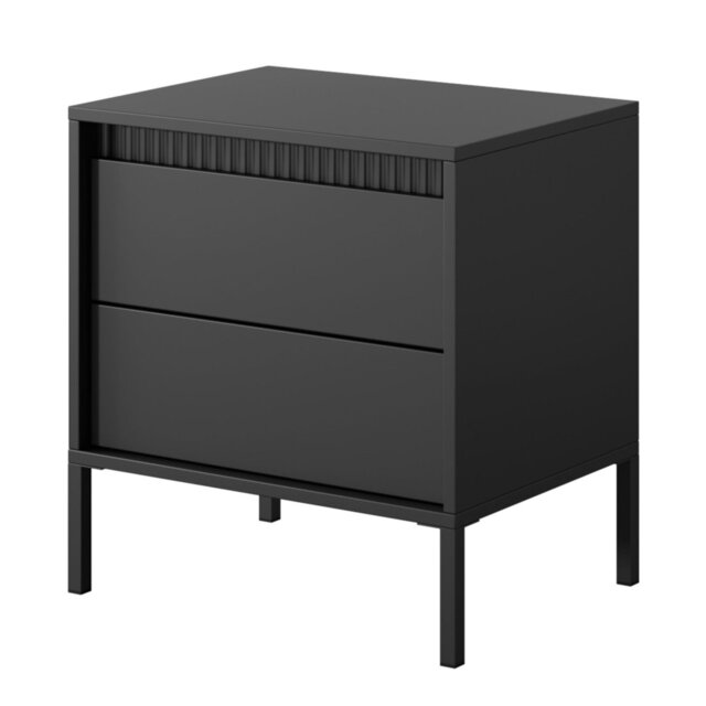 53cm W Metal Bedside Table