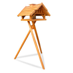 Wood Freestanding Decorative Bird Feeder
