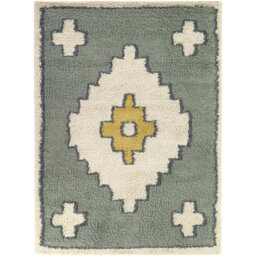 Rectangle 120 cm x 170 cm Moroccan Shaggy Area Rug